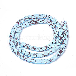 Spray Painted Non-magnetic Synthetic Hematite Beads Strands&nbsp;G-T124-03L