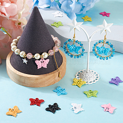 20Pcs 10 Colors Baking Paint Alloy Pendants&nbsp;FIND-TA0002-82
