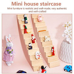 Wooden Ladder Miniature Ornaments&nbsp;AJEW-WH0270-907