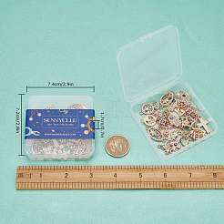 Alloy Rhinestone Links Connectors&nbsp;ALRI-SC0001-09LG