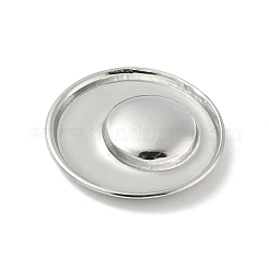 304ステンレスペンダント  フラットラウンドのチャーム  変色防止  ステンレス鋼色  33x6mm  穴：5.5x3mm&nbsp;STAS-D376-14P