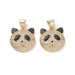 Brass Cubic Zirconia Pendants&nbsp;KK-G453-10G