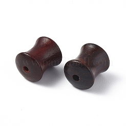 ウッドビーズ  染色されていない  竹の棒  ブラウン  10x8mm  穴：1.6mm&nbsp;WOOD-I009-02A