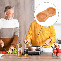 Wood Pepper Grinder Holder&nbsp;AJEW-WH0479-43