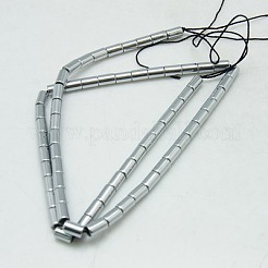Non-magnetic Synthetic Hematite Beads Strands&nbsp;G-K022-4x6mm-05