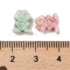 プラスチックビーズ  クラフトビーズ  動物  カエル  10x8.5x4mm  穴：1.8mm  2000個/ 500g&nbsp;KY-B004-04A