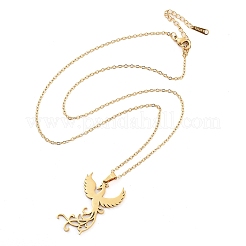 304 Stainless Steel Pendant Necklaces&nbsp;NJEW-P306-06G