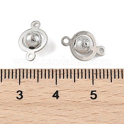 SHEGRACE Brass Round Links&nbsp;XGR0126P-122P