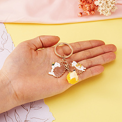 Alloy Enamel & Resin Keychain&nbsp;KEYC-TAC00016