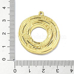 イオンプレーティング（IP）304ステンレスペンダント  18KGP本金メッキ  リング  33x30.5x1.5mm  穴：1.6mm&nbsp;STAS-B058-26G-02