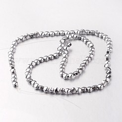 Electroplate Non-magnetic Synthetic Hematite Bead Strands&nbsp;G-F300-33B-01