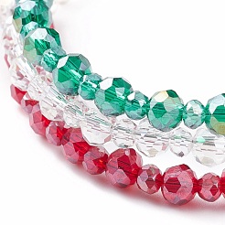 Glass Beaded Multi-strand Bracelet&nbsp;BJEW-TA00102
