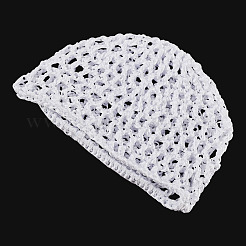 女性用アフリカン布製クーフェイハット 1個  ホワイト  155x173x8mm&nbsp;AJEW-TADJ0001-12G