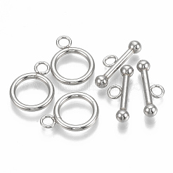 Non-Tarnish 201 Stainless Steel Toggle Clasps&nbsp;LS-X-STAS-S103-05-1