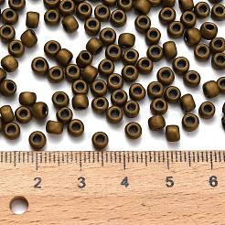 トーホー 6/0ラウンドビーズ  日本製シードビーズ  （702)マットカラーダークカッパー  4mm  穴：1.5mm  約168個/10g&nbsp;X-SEED-TR06-0702