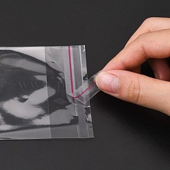 パールフィルムoppセロハンバッグ  粘着シール  ハングホール付き  長方形  透明  14x7cm  一方的な厚さ：0.045mm  インナー対策：8.5x7のCM&nbsp;OPC-Q002-03-7x14