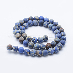 Natural Imperial Jasper Beads Strands&nbsp;G-K232-6mm-01C