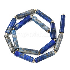 天然石ラピスラズリビーズ連売り  多面カット  コラム  シードビーズで  12~30x6~7mm  穴：1.2mm  約11~24個/連  15.55''~15.75''（39.5~40センチメートル）&nbsp;G-D353-A21