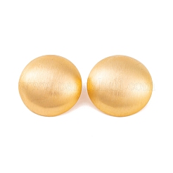 女性用半円形ドローベンチ真鍮スタッドピアス  18KGP本金メッキ  26mm&nbsp;EJEW-G391-16G