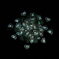 Christmas Theme Luminous Resin Cabochons&nbsp;RESI-U003-02C