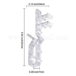 20Pcs PC Plastic Curtain Overlay Clips&nbsp;FIND-GF0001-56