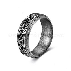 Viking Style Retro 304 Stainless Steel Finger Rings&nbsp;FS-WG40F7A-04