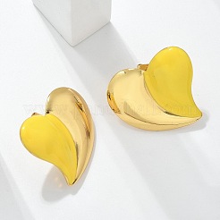 Heart 304 Stainless Steel Stud Earrings&nbsp;LS-EJEW-A130-01G-02