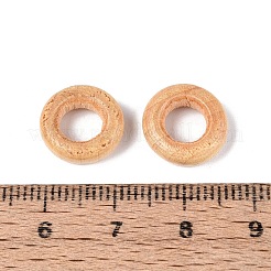 天然シマウッドのヨーロピアンビーズ  染め  リング  大穴ビーズ  ナバホホワイト  12~13x4mm  穴：5.5~6mm&nbsp;WOOD-Q001-05A-02