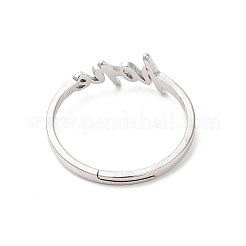 Non-Tarnish 304 Stainless Steel Word Hope Adjustable Ring&nbsp;RJEW-L107-027P