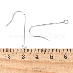 316サージカルステンレススチールピアスフック  耳ワイヤー  水平ループ付き  ステンレス鋼色  30mm  穴：1.8mm  ピン：0.7mm&nbsp;STAS-Z124-02B-P