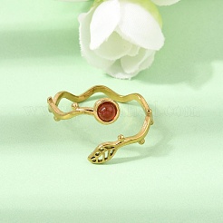 304 Stainless Steel Cuff Open Rings for Women&nbsp;GG-CBA7994-03G