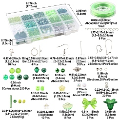 DIYイヤリングキット  ミックスカラー  12x6mm  穴：1.2mm  10pc&nbsp;DIY-FS0008-50