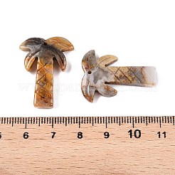 Natural Crazy Agate Coconut Tree Pendants&nbsp;X-G-N342-02F