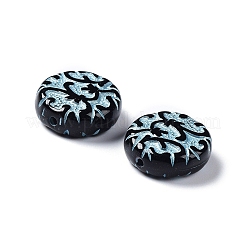 Black Opaque Acrylic Beads&nbsp;OACR-G016-35B