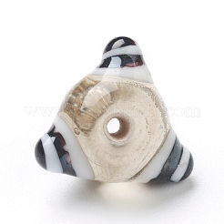 手作りのでこぼこランプワークビーズ  不規則な  目  カラフル  15.5~16x15.5~16x15.5~16mm  穴：2mm  約40個/連  14.57''（37センチメートル）&nbsp;LAMP-J092-07B
