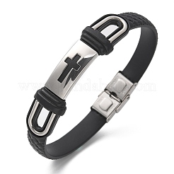 PU Leather Braided Cord Bracelets&nbsp;BJEW-E324-C19