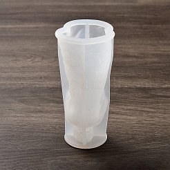 人間 DIY シリコン型  UVレジン用  エポキシ樹脂工芸品作り  ホワイト  50x55x110mm  穴：110mm&nbsp;SIL-A010-01B