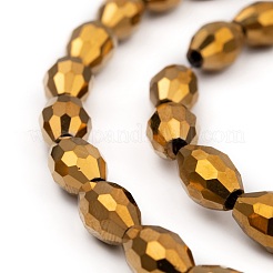Electroplate Glass Beads&nbsp;GC881Y-3