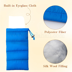 4 Colors Rectangle Down Cotton Eyeglass Cases&nbsp;ABAG-CN0001-26C
