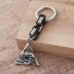 All-Seeing Eye 304 Stainless Steel & Resin Keychains&nbsp;PW0375