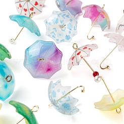18Pcs 9 Style Printed Acrylic Pendants&nbsp;KY-LS0001-28