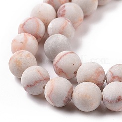 Natural Red Netstone Beads Strands&nbsp;G-Q462-8mm-14