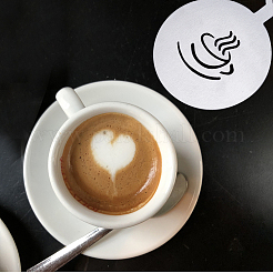 430 Stainless Steel Coffee Latte Art Molds&nbsp;AJEW-WH0038-40P