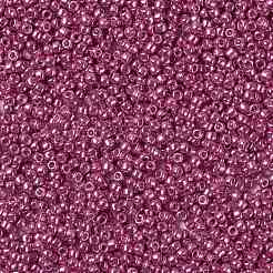 TOHOラウンドシードビーズ  日本製シードビーズ  （pf563)パーマフィニッシュホットピンクメタリック  11/0  2.2mm  穴：0.8mm  約1110PCS /ボトル  10 G /ボトル&nbsp;SEED-JPTR11-PF0563