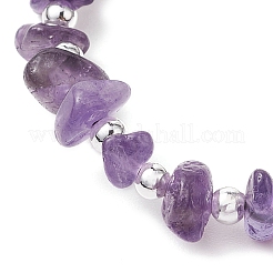 Natural Amethyst Braided Bead Bracelets for Women&nbsp;BJEW-JB11107-04