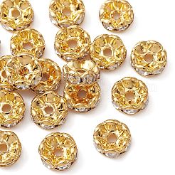 Brass Rhinestone Spacer Beads&nbsp;RB-YW0001-05D-01G