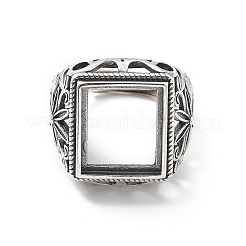 Flower 925 Sterling Silver Adjustable Ring Components&nbsp;STER-C011-11AS