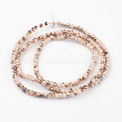 Electroplate Glass Beads Strands&nbsp;EGLA-P018-2mm-H07-3A