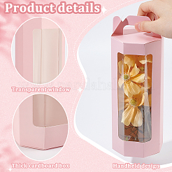 10Pcs Paper Gift Storage Boxes with Visible Window&nbsp;CON-WH0088-98A