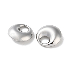 変色しない304ステンレススチールペンダント  ラウンドリングチャーム  ステンレス鋼色  20x6.5mm  内径：7mm&nbsp;STAS-L022-145P-01